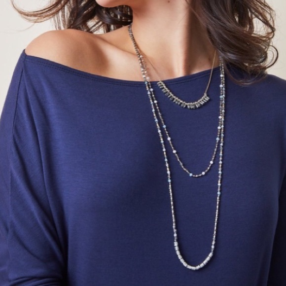 NWT Keely Layering Necklace Stella & Dot - Picture 1 of 4